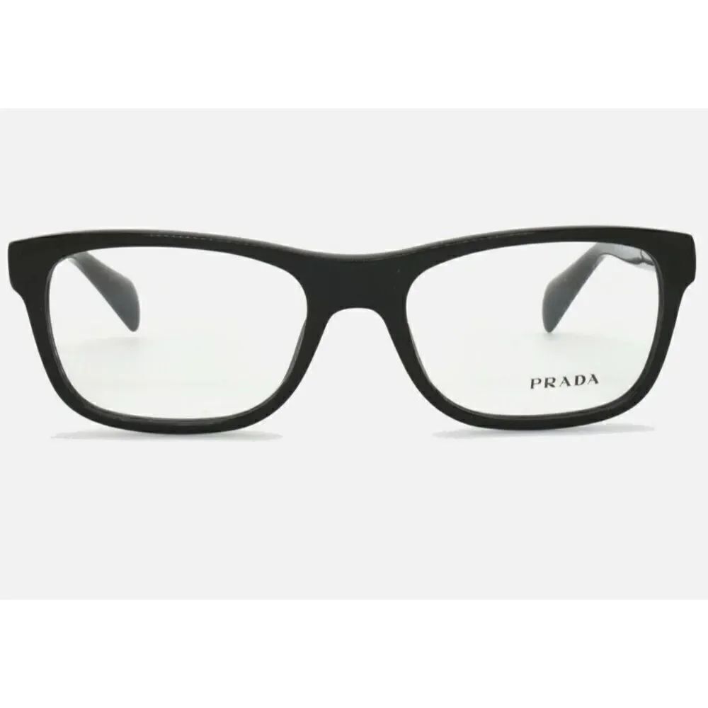 Prada VPR 19P 1AB-1O1 Black Eyeglasses Frames 53-18-140 GLASSES & HARD CASE